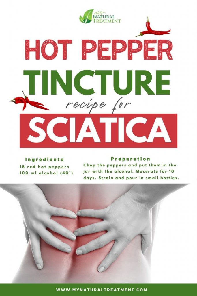 DIY Hot Pepper Tincture for Sciatia Pain & Nerve Pain - Home Remedies #hotpeppertincture