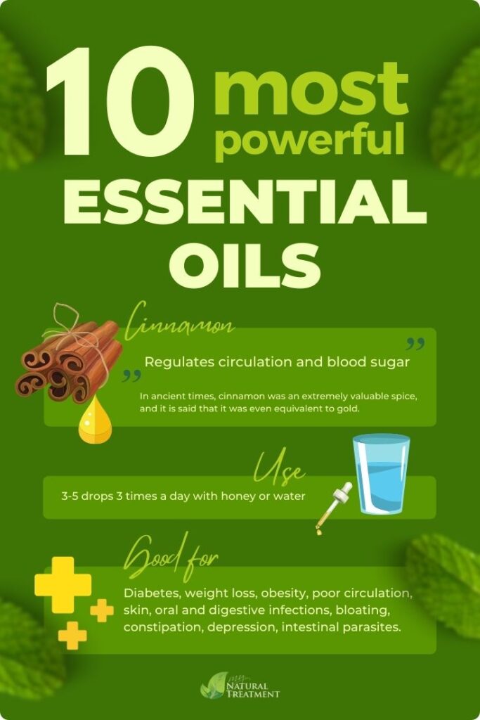 10 Most Powerful Essential Oils and Their Uses Cinnamon Oil MyNaturalTreatment.com