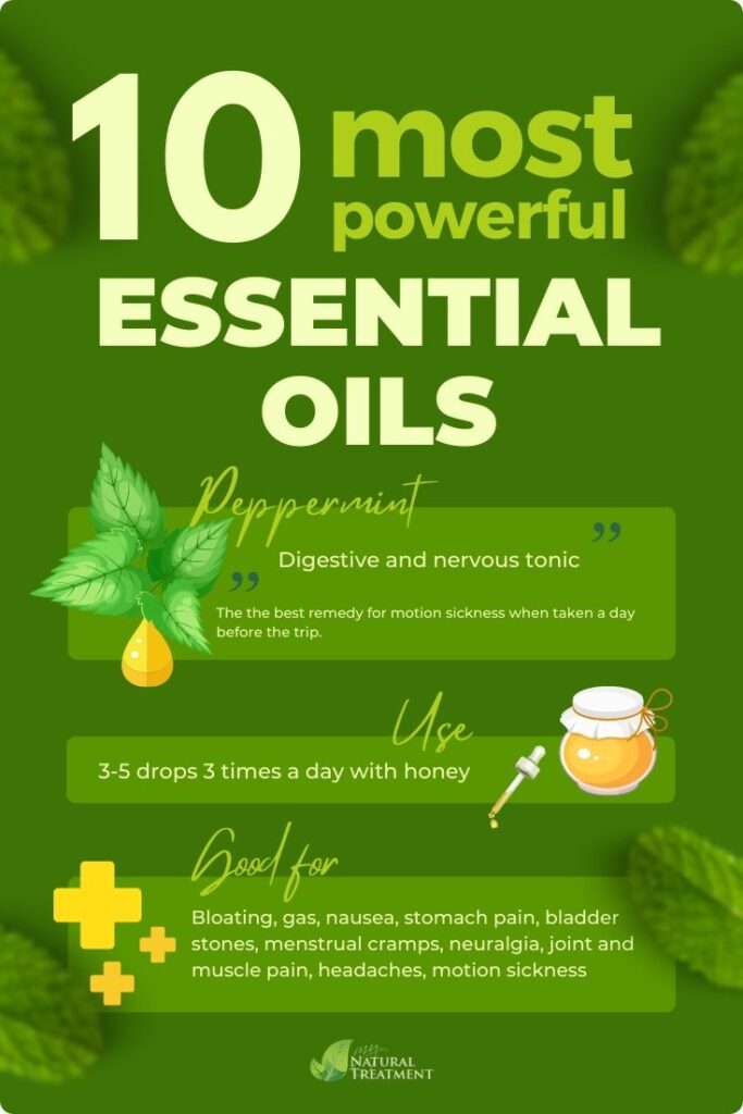 10 Most Powerful Essential Oils and Their Uses - Peppermint Oil - MyNaturalTreatment.com