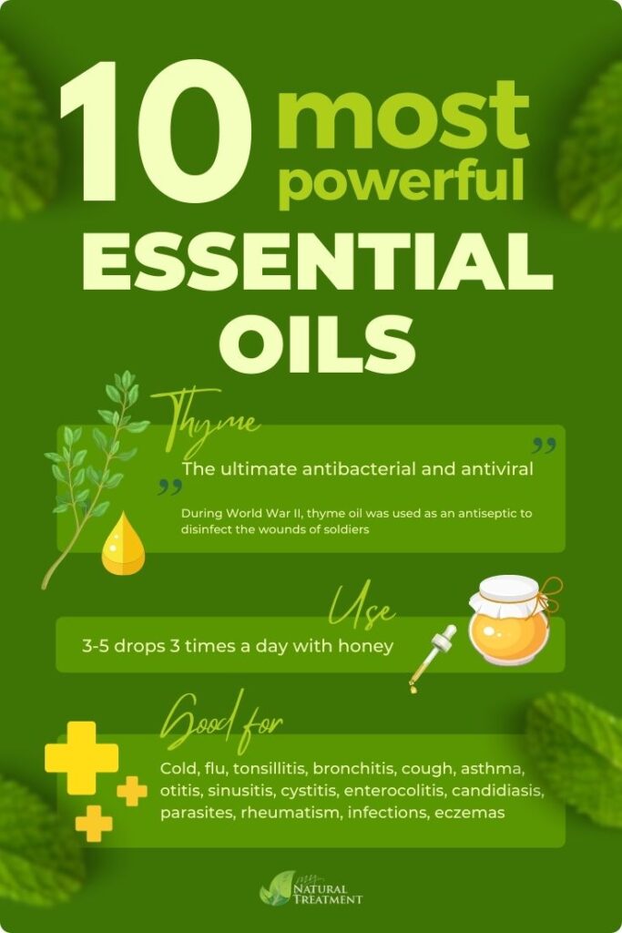 10 Most Powerful Essential Oils and Their Uses - Thyme Oil - MyNaturalTreatment.com